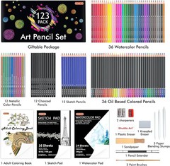 Lifetime 123-Piece Art Kit: Professional Quality Drawing Tools & Accessories