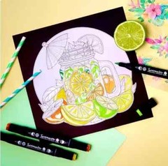 Decotime 60pk twin markers Paint ART Deco Tray ANY SURFACE Alc ink NEW