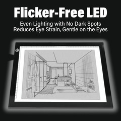 A4 Light Box for Tracing – Ultra-Thin LED Light Table with Adjustable Brightn…