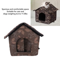 Outdoor Cat House Cloth Weather Proof Insulated Pet Shelter Dog House