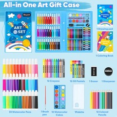 iBayam Coloring Set for Kids Cute Preppy School Stuff 149-Pack Sketching Draw…