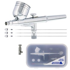 G222 Multi-Purpose Dual-Action Feed Airbrush Set for Model Painting, Graphics…
