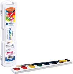 Vivid 8 Color Watercolor Set with Brush Artist Quality Safe for Kids