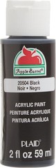 Apple Barrel Acrylic Craft Paint, Black Color, 2 oz