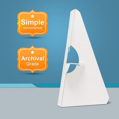 , 9 Inch Self Stick Easel Back, Cardboard Stand, Single Wing, Archival Quality,