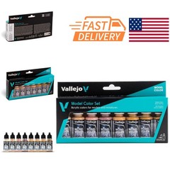 Modeling Acrylic Paint Set 8 Bottles 18ml Face and Skin Tones for Artists