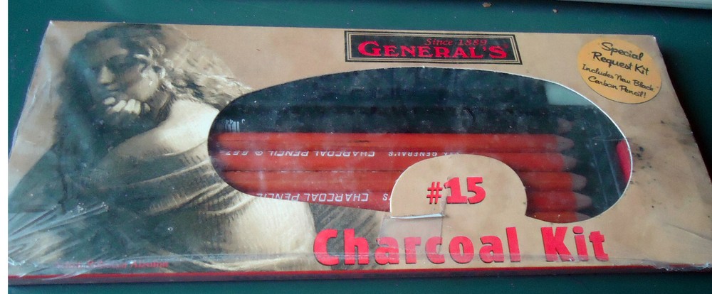 Charcoal KIT, General’s Pencil General NUM 15 – 12 Count (Pack of 1),