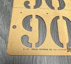 Vintage Stenso Dennison Lettering Guide Stencils Lot Roman Gothic – READ