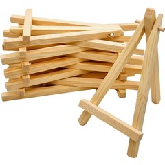 Mini Wood Display Easel 10 Pcs 5.9 Inch Tabletop Easels for Photos Art