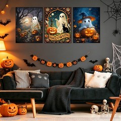 Halloween Diamond Art Kits for Adults, 3 Packs Halloween Diamond Painting Kits.,