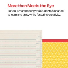 Red Blue Newsprint Paper 5/8 Inch Ruled 11×81/2 Inch 500 Sheets