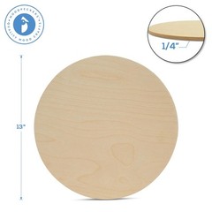 Wood Circles 13 inch 1/4 inch Thick, Unfinished Birch Sign Rounds | Woodpeckers