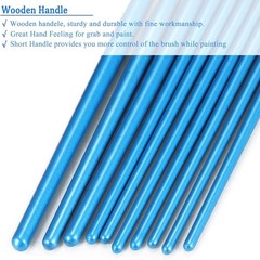 Paint Brush Set, 10pcs Round Pointed Tip Nylon Hair Artist Detail Paintbrushe…
