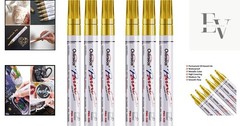 Gold Paint Pens – 6 Pack, Medium Tip, Multi-Surface Precision Markers