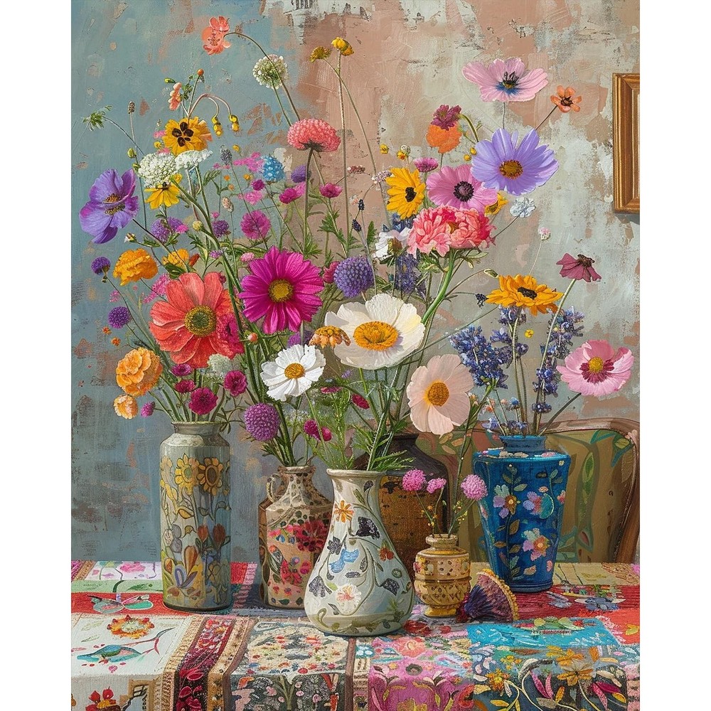Paint by Numbers Kit for Adults Beginner, Flowers Adult Paint by Number Kits …