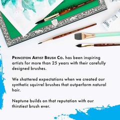 Princeton Neptune Watercolor Brush Set, Synthetic, 4 Piece, 1 Count