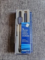 Staedtler Geometry Compass 550 60 A6 Draftsman Student Engineers Crafts W/ Case