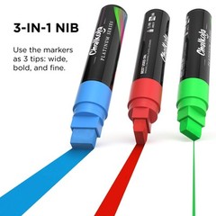 Neon Marking Pens 15Mm 8 Pack Multicolor With Extra Ink For Bold Displays
