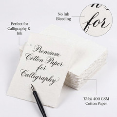 400 GSM / 25 Sheets Rough Textured Watercolor Paper for Painting, Drawing & Sket