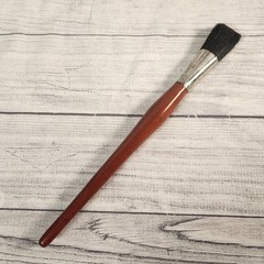 Acme NY Pure Bristle Paint Brush 21-N.Y.-No 14-D Vintage Wood Handle Artist Tool