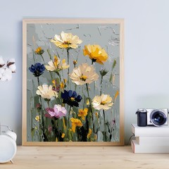 Paint by Numbers Kit for Adults Beginner, Wild Flowers Adult Paint by Number …