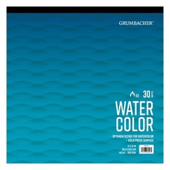 Grumbacher 12″ x Cold Press Watercolor Paper Pad, 12 x 12 Inches, White