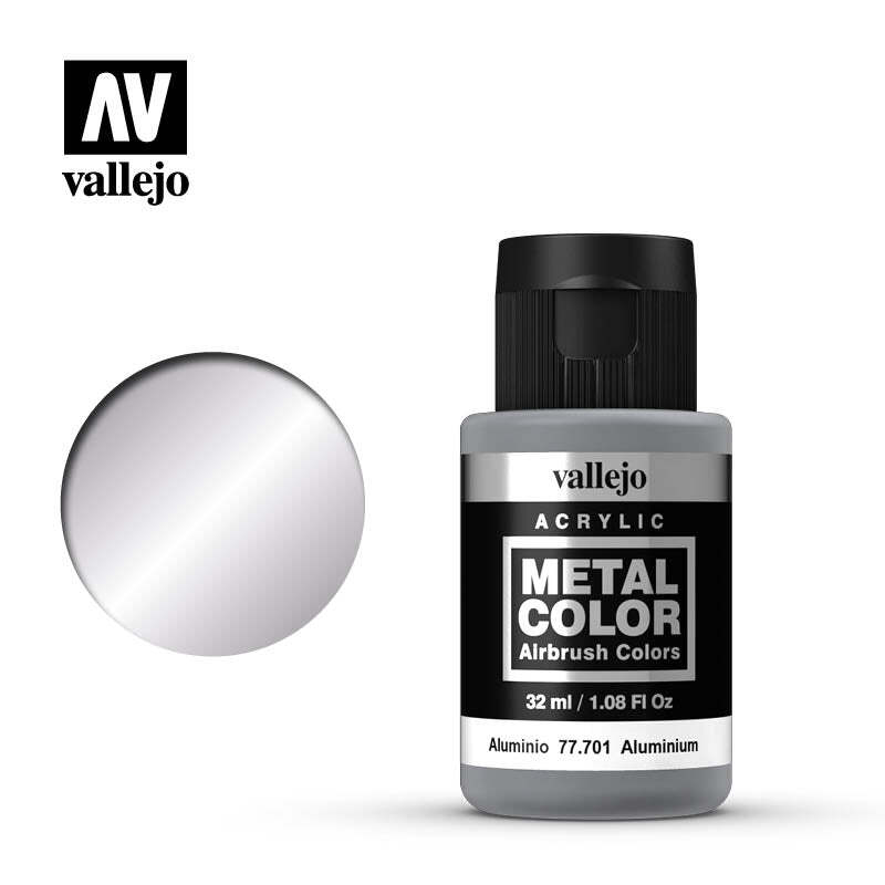Vallejo 77701 Metal Color Aluminum Acrylic Paint 35ml – US