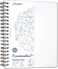 Ohuhu Double-Sided Marker Pad Art Sketchbook Bleedproof – 7×10 Large Paper
