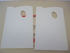 2pcs–Artist Plastic Palette with thumb hole 11 1/2 x 7 1/4