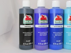 SALE Apple Barrel Acrylic Paint Rainbow SET; 7 Bottles,8 oz each. See Pictures.
