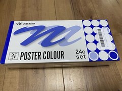 Nicker watercolor paint poster color 24 color set 20ml (No. 6) Free Shipping