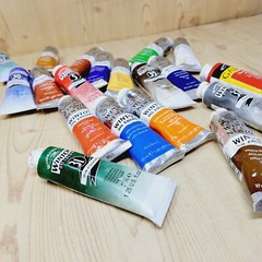 Lot of 19 1.25 Oz Winsor & Newton Winton Oil Paint
