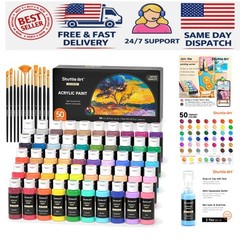 Artistic Expression: 50 Color Acrylic Paint Set – Quick-Drying & Fade Resistant