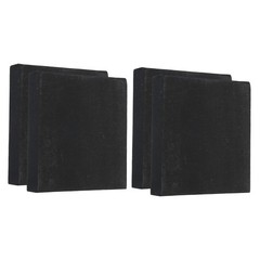 Painting Canvas Panels, 4 Pack 4×4 Inch Wood Frame Blank Art Board Panels