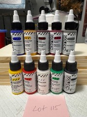 LOT OF 10 Golden High Flow Acrylics 1 fl. oz. /30 ml Sealed No Duplicates LOT115