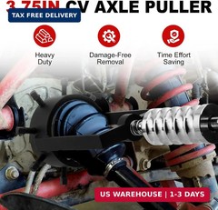 3.75″ CV Axle Puller Tool with 8 Bolts, Axle Shaft Removal Tool, Slide Hammer Pu
