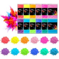Matio Color Run Powder, 12 Pack 3.5oz/100g Each Natural 12 Colors, 12 Colors