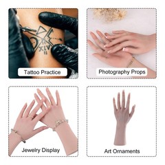 Realistic Silicone Female Hand Life Size Female Model Hand for Showing Jewelr…