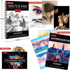 Soucolor Art Supplies, 76 Pack Drawing Set 1 Count (Pack of 76), Multicolor