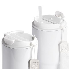 Pack Sublimation Tumblers White Blanks with Lid and Plastic Straw 20 OZ 6