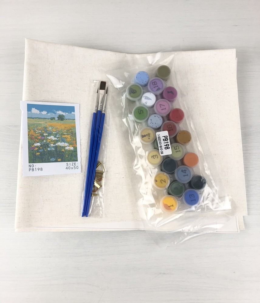 Mosaflare Flower Field Paint Kit – Wall Decor – New
