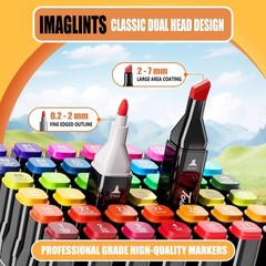 Alcohol Markers 262 Colors with Base Drawing Pen Dual Tip Art Markers for Ske…