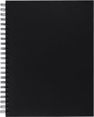 UCreate Poly Cover Sketch Book, Heavyweight, 9″ x 12″, Black, 75 Heavyweight