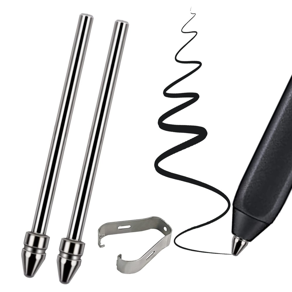 Universal Fit No Worn Out Fine Titanium Alloy Fine Pencil Nibs Compatible with B