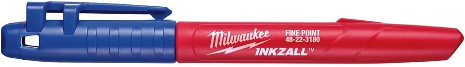 Milwaukee 48-22-3180 INKZALL Blue Fine Point 1 Count (Pack of 1),