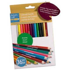 Craft County 36 Assorted Colored Pencils – High Pigment – Adult and Kid Coloring