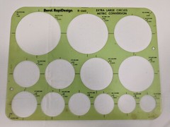 Assorted Drafting Templates – Berol, Timely, Tacro Lot of 6