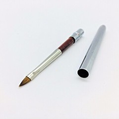 1Pc Triangular Tip Nail Makeup Art Brush #1 Metal Handle 100% Red Kolinsky Sable