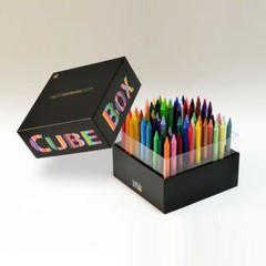 Sakura Crepas Colored Pencil Coupy Pencil Cube Box 72 Colors Black FY72BOX-BK