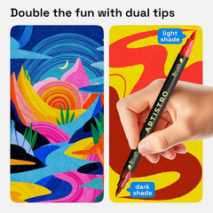 Paint Markers 48 Colors – Acrylic Pens for Rock, Glass, Fabric, DIY – Art Suppli